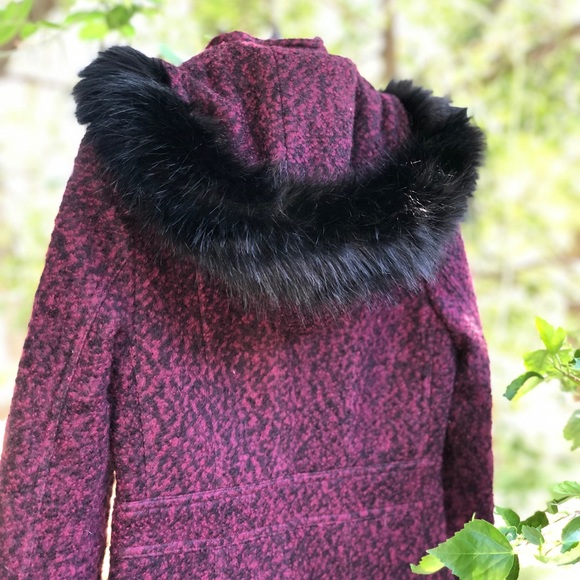 Ivanka Trump Black Purple Will Winter Coat - Picture 8 of 10